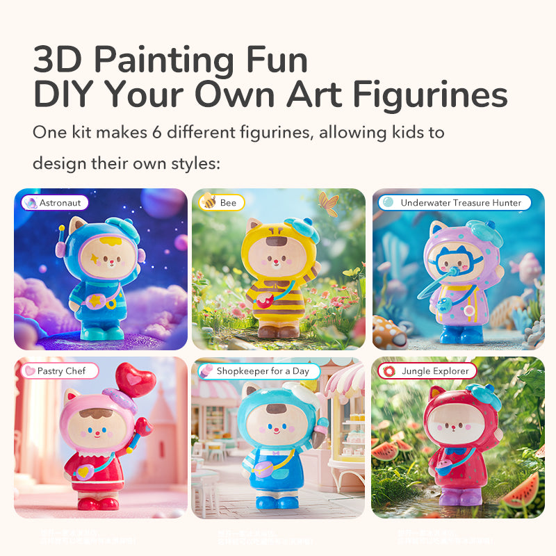 Mideer Plaster Artisan DIY Art Kit 28 Pcs