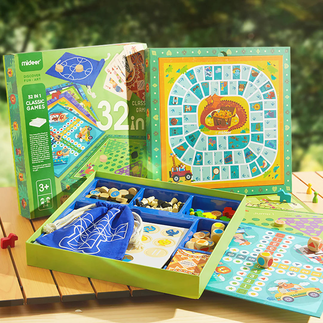 Mideer 32 en 1 Jeux classiques