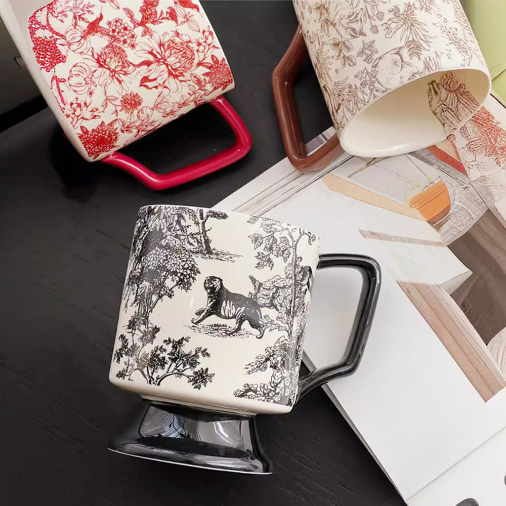 Unique Modern Design Premium Ceramic 400ml Coffe Mug