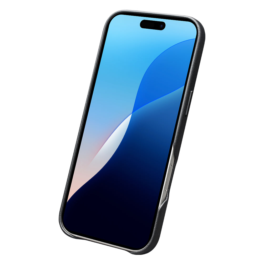 QIALINO Premium Custom Handmade Genuine Leather MagSafe Back Cover for iPhone 17 Air