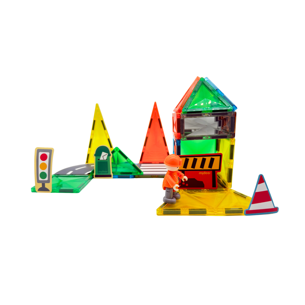 Mideer My First Magnetic Building Set: City Heroes 33 pcs