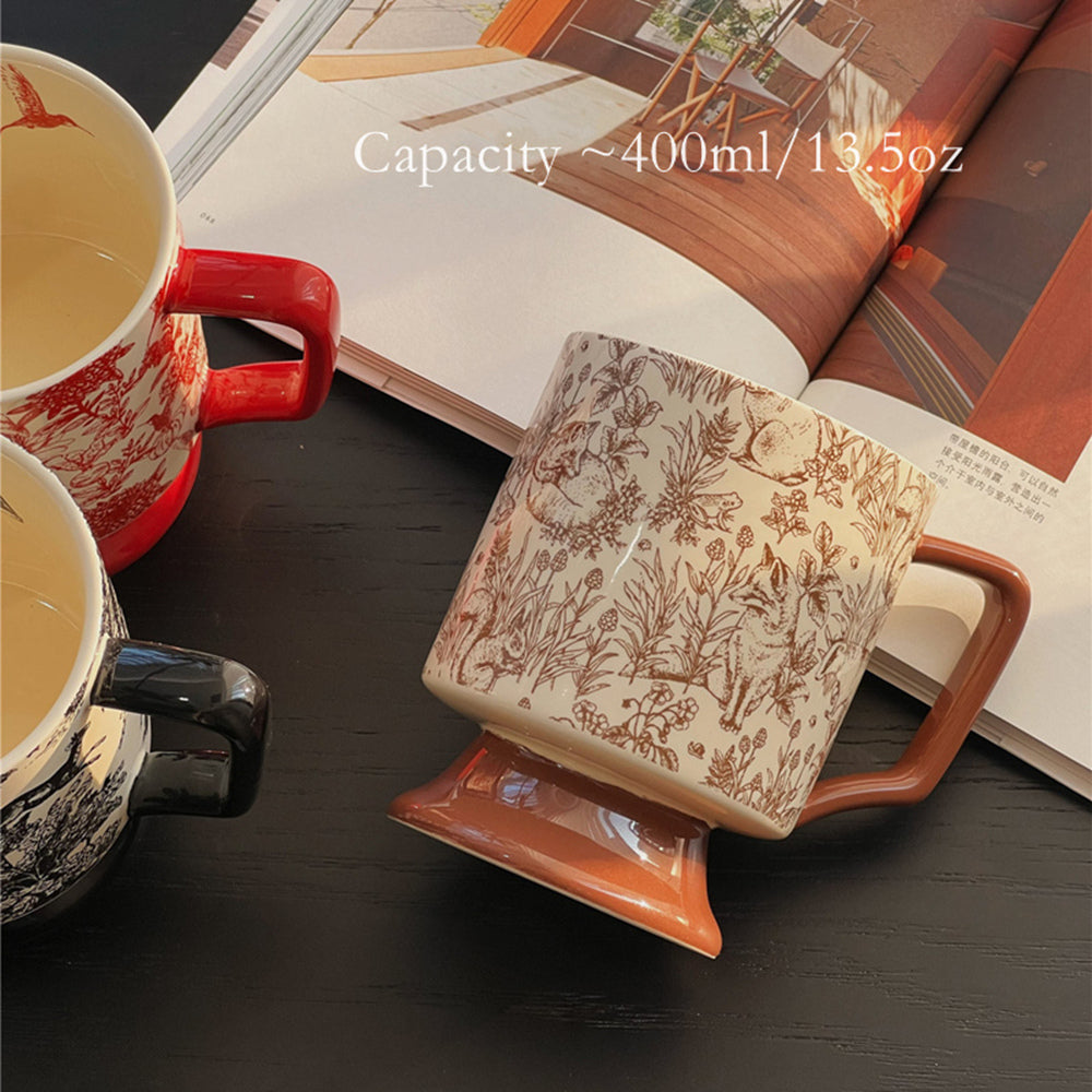 Unique Modern Design Premium Ceramic 400ml Coffe Mug