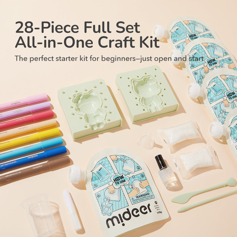 Mideer Plaster Artisan DIY Art Kit 28 Pcs
