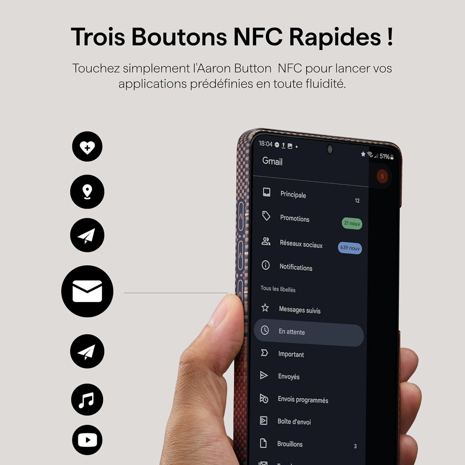 Coque Ultra-Mince PITAKA pour Samsung Galaxy S26 Ultra Sunset (Bouton Aaron)