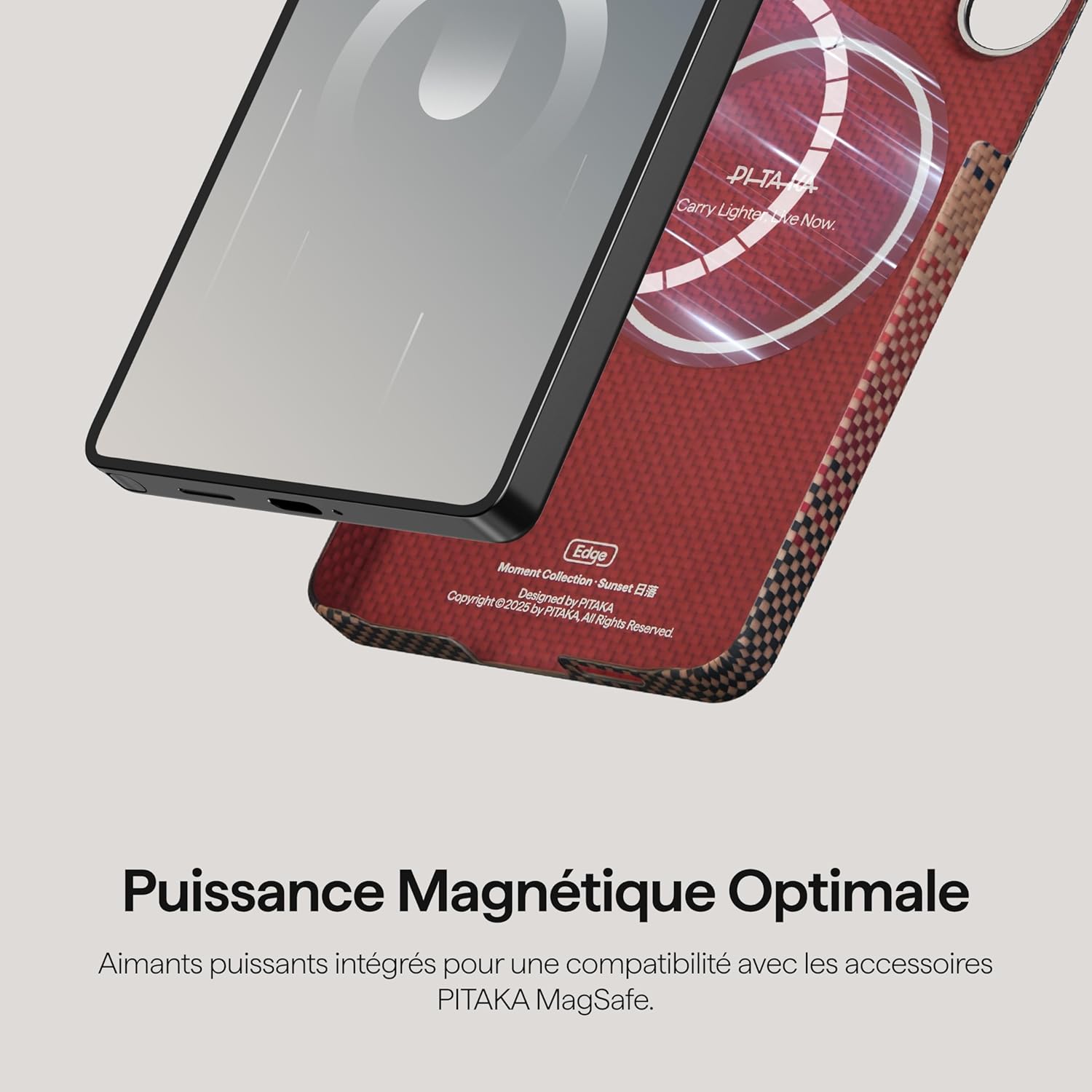 Coque Ultra-Mince PITAKA pour Samsung Galaxy S26 Ultra Sunset (Bouton Aaron)