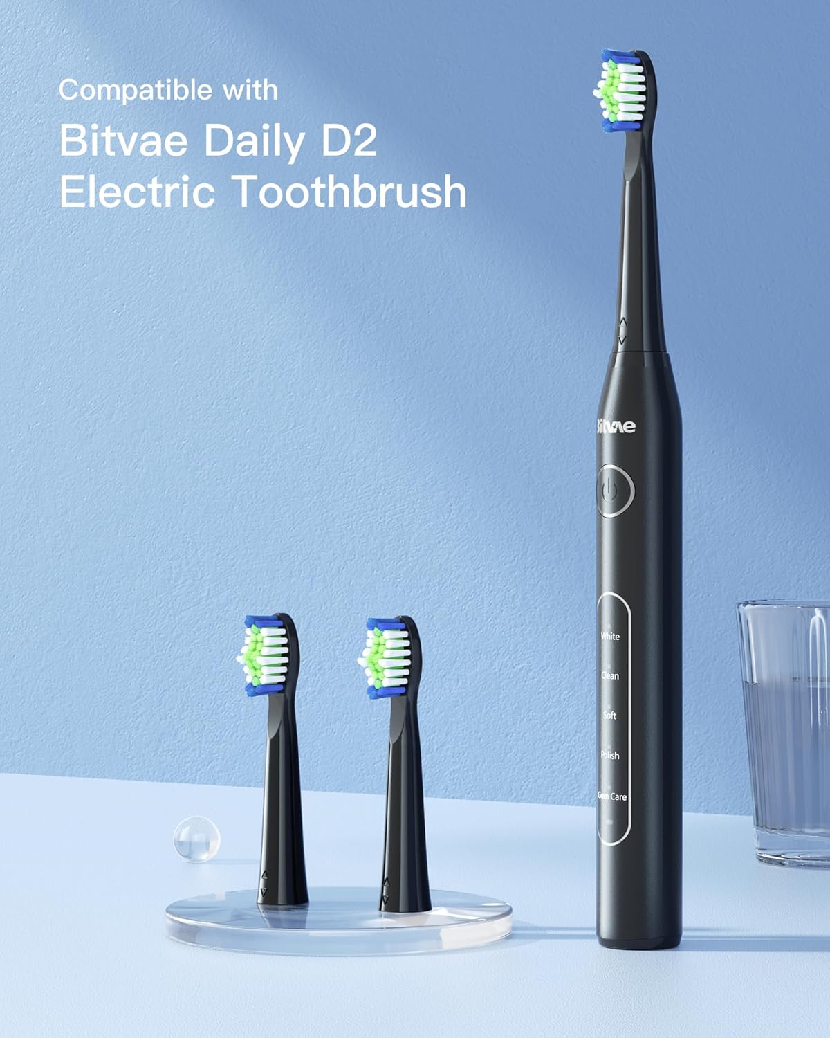 Bitvae D2 Toothbrush Heads x4
