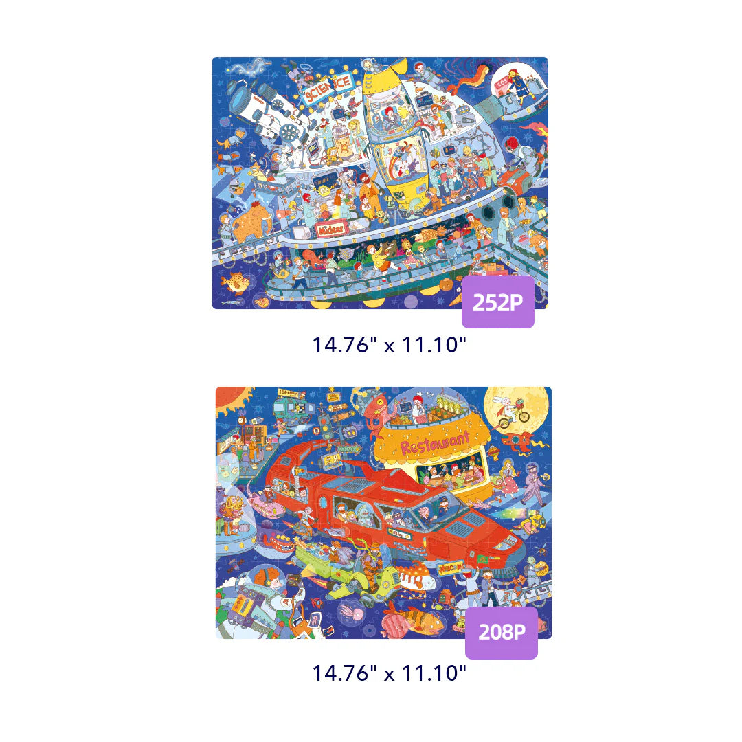 Mideer Level Up! Puzzles with Storage Bag - Level 7: Star Trek 208P-252P