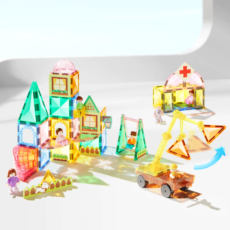 Mideer My First Magnetic Building Set: City Heroes 33 pcs