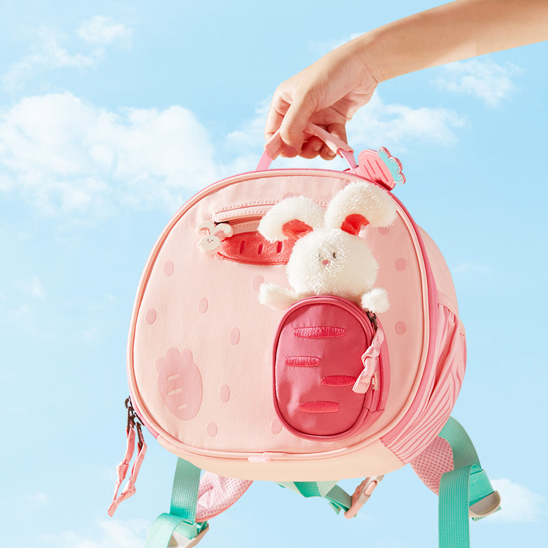 Sac à dos douillet Mideer Kids, Lapin Rose