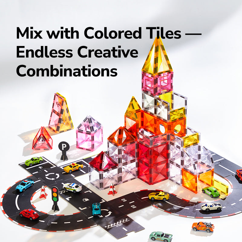 Mideer Transparent Magnetic Tiles 50P