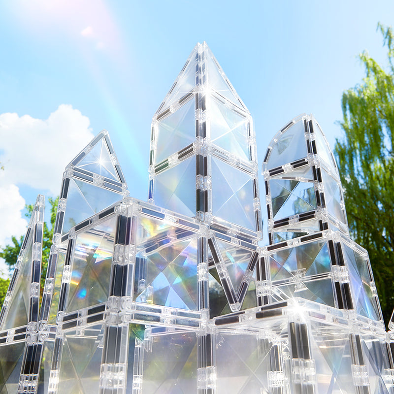 Mideer Transparent Magnetic Tiles 50P