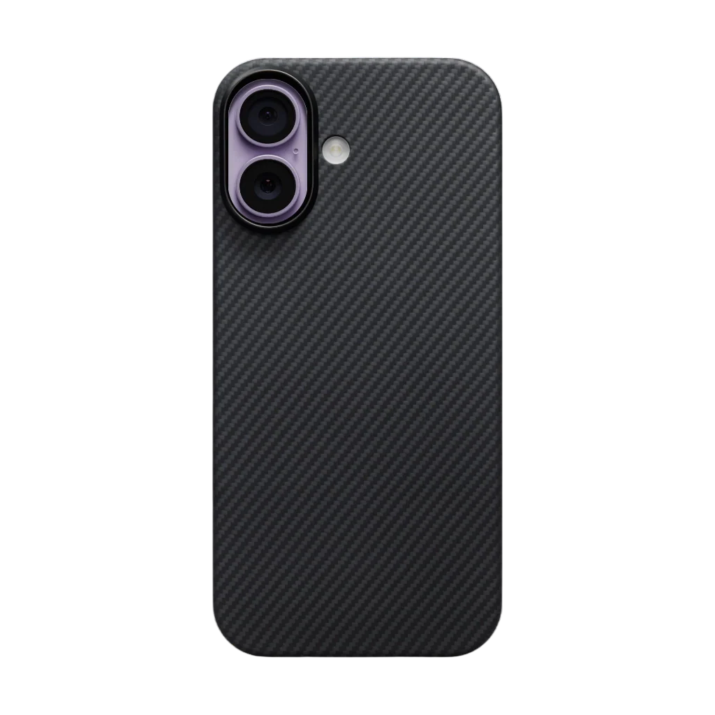 PITAKA Ultra-Slim Case for iPhone 17 Black/Grey (PitaTap™)