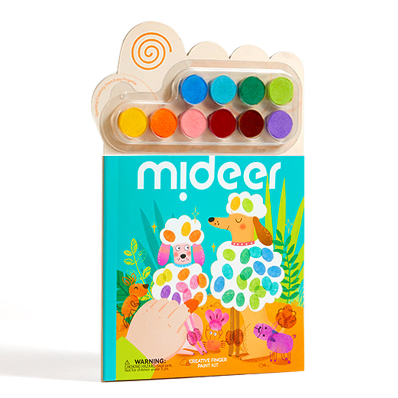 Mideer Creative Finger Paint Kit - Animal Party