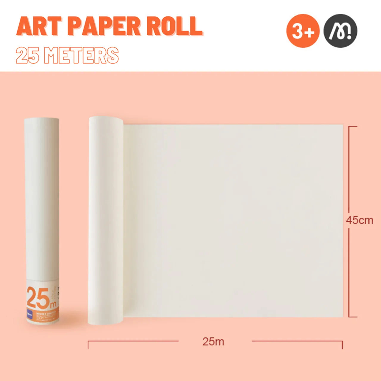 Mideer Art Paper Roll 25m x 45cm
