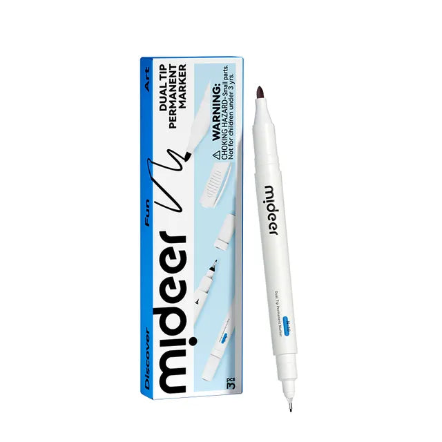 Mideer Dual Tip Permanent Markers - 3pcs