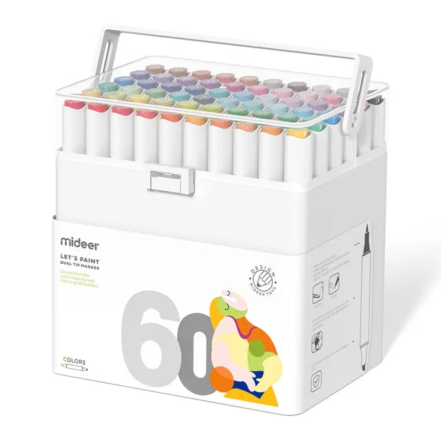Mideer Dual Tip Marker 60 Colors
