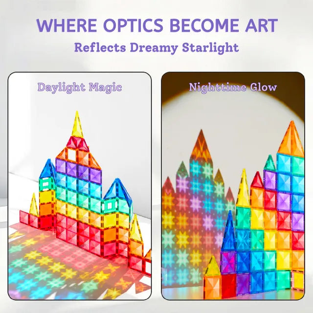 Mideer Prism Magnetic Tiles 160Pcs