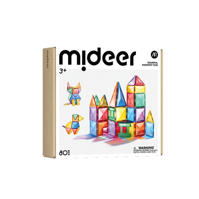 Mideer Prism Magnetic Tiles 80Pcs