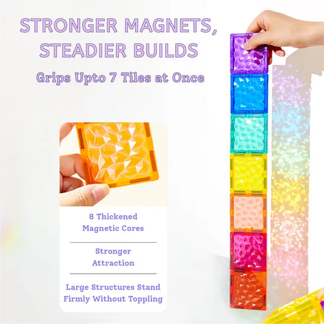 Mideer Prism Magnetic Tiles  90Pcs