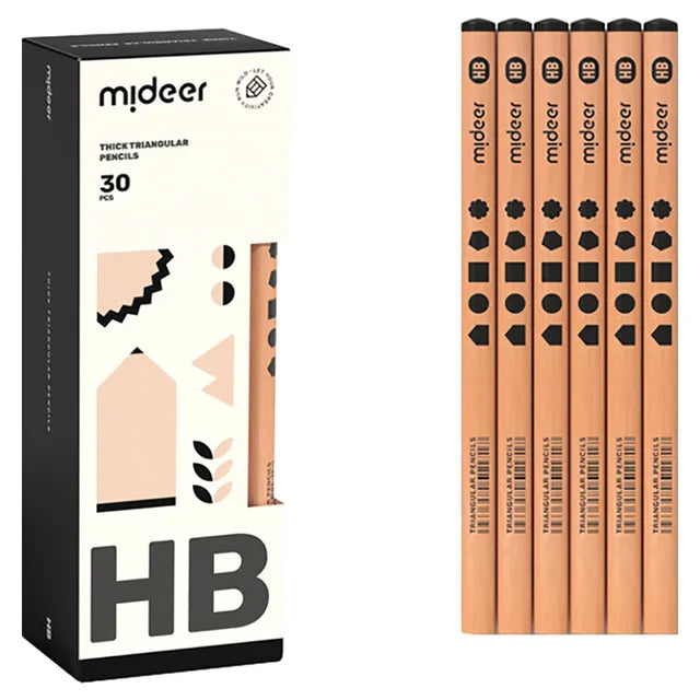 Crayons Triangulaires Mideer HB - 30 pièces