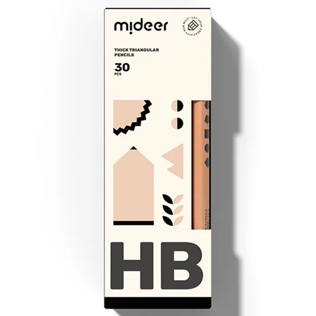 Mideer Triangular Pencils HB - 30pcs