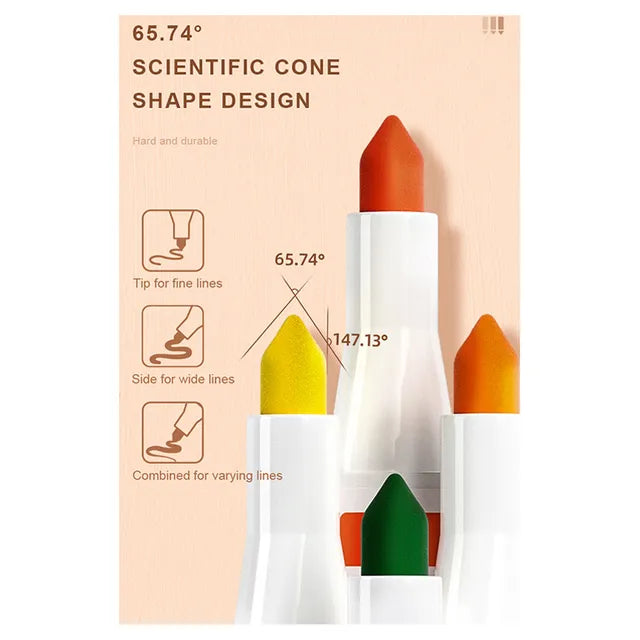 Mideer Washable Marker Large Cone Head 36 Colors