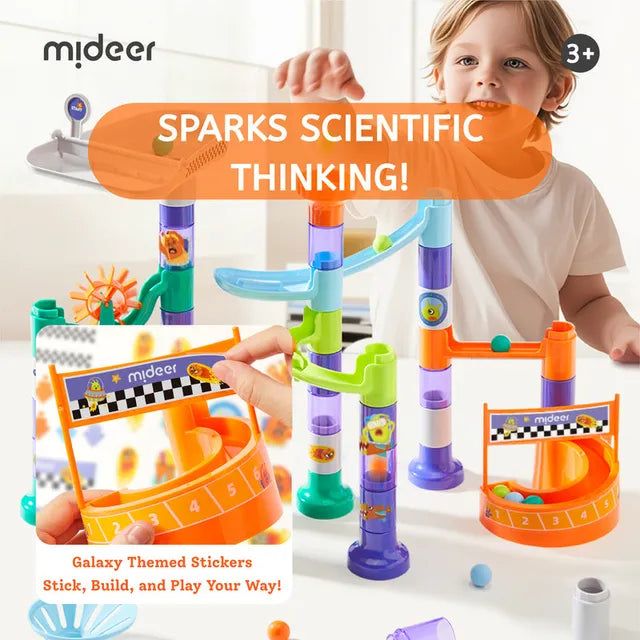 Mideer Track Marble Building Blocks 84P