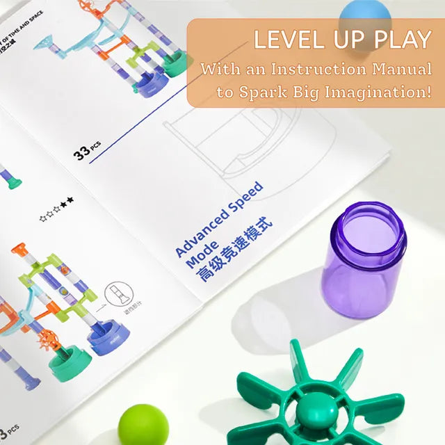 Mideer Track Marble Building Blocks 84P