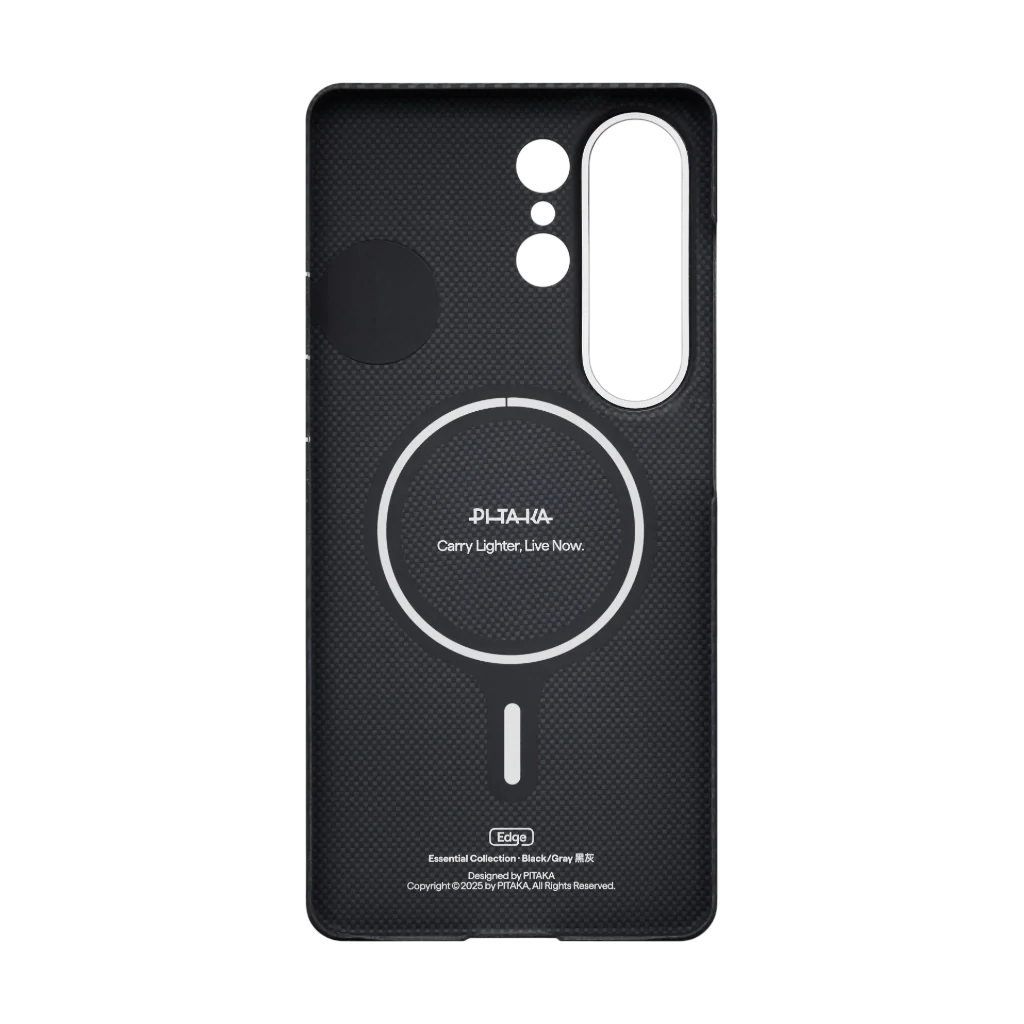 Coque Ultra-Mince PITAKA pour Samsung Galaxy S26 Ultra Black/Grey (Bouton Aaron)