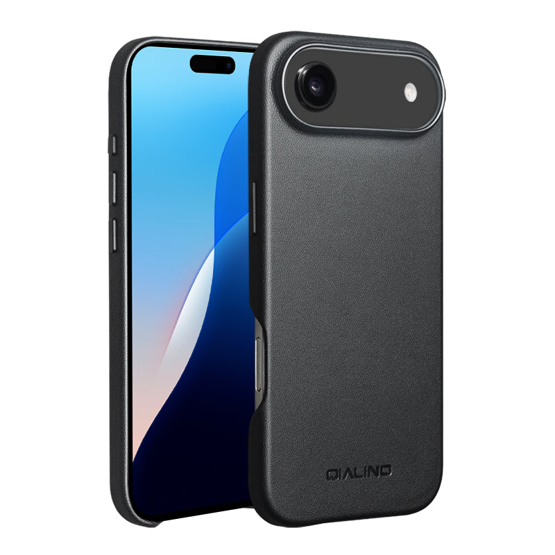 QIALINO Premium Custom Handmade Genuine Leather MagSafe Back Cover for iPhone 17 Air