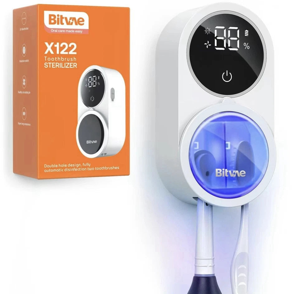 Bitvae UV Toothbrush Cleaner & Toothbrush Holder, LED Smart Screen