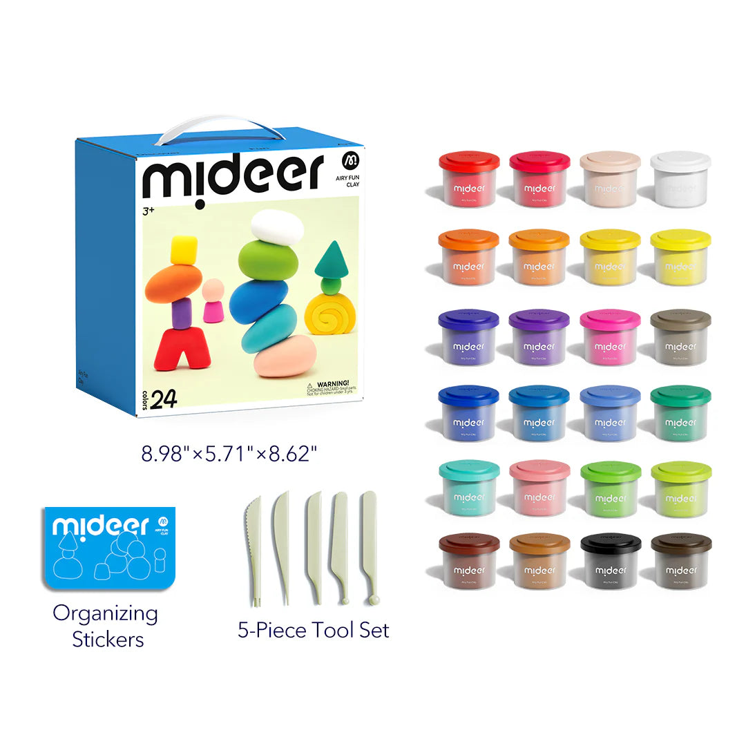 Mideer Airy Fun Clay 24 Colors