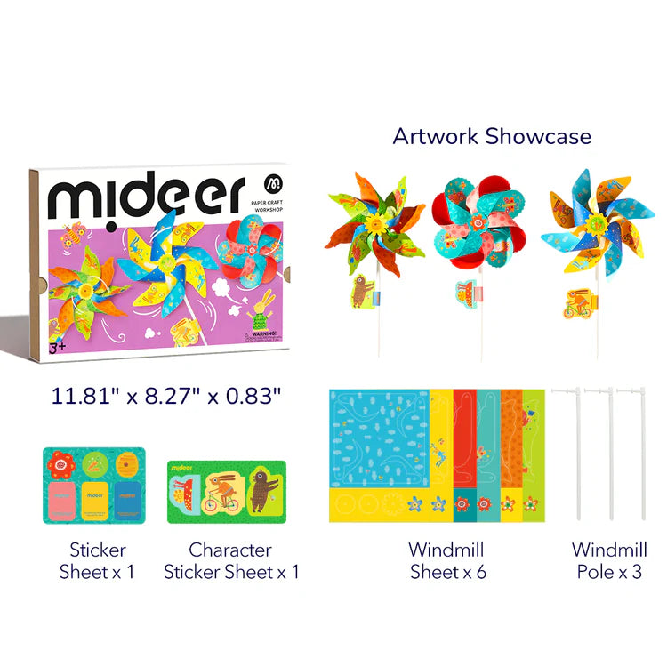 Mideer Paper Craft Workshop: Windmill Kingdom